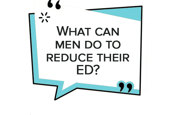 What can men do to reduce their ED