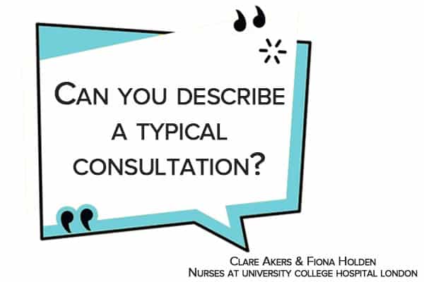 Can you describe a typical consultation: video testimonial head nurses